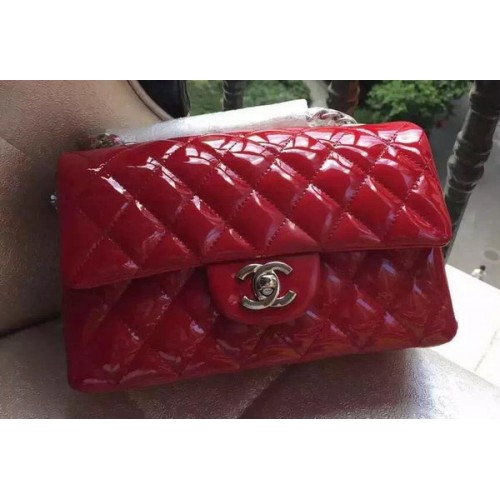 Мини чанта Chanel Classic Flap Original Patent A1116 червена