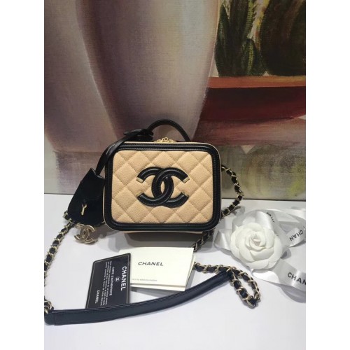 Мини несесер Chanel Original A93342 цвят кайсия
