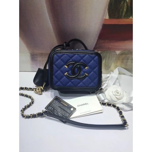 Мини несесер Chanel Original A93342 син
