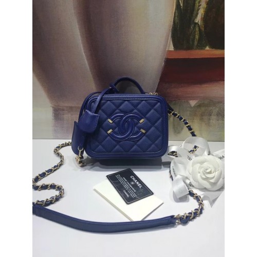 Мини несесер Chanel Original A93342 син