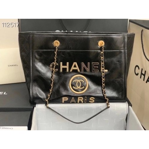 Пазарска чанта Chanel A67001 черна