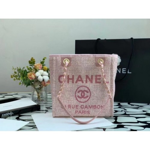 Малка пазарска чанта Chanel A66940 розова