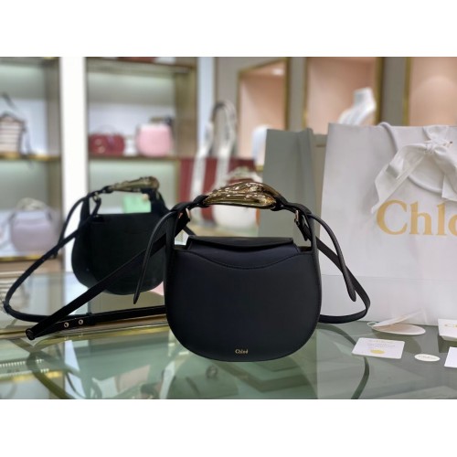 Чанта Chloe Original от телешка кожа 3S1350 черна