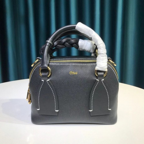 Чанта Chloe Original от телешка кожа 6C081 черна