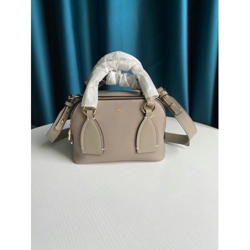 Чанта Chloe Original от телешка кожа 6C081 сива