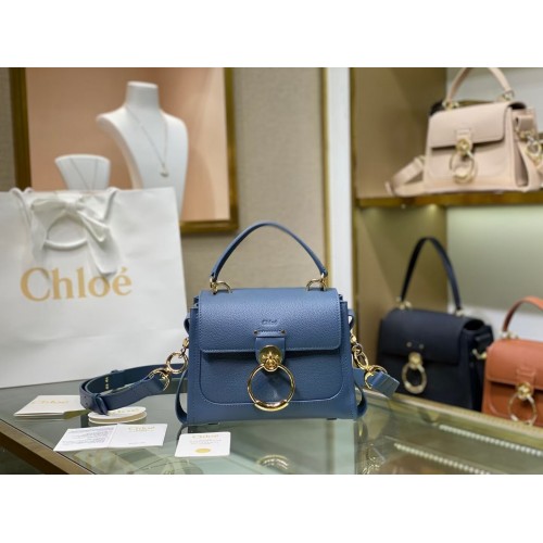 Чанта Chloe Original Calfskin C1143S от естествена кожа, синя