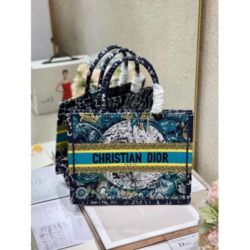 Чанта за книги DIOR Синя бродерия Dior Constellation M1296ZR