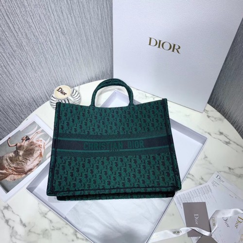 Чанта за книги Dior с бродирана платнена материя M1287-8