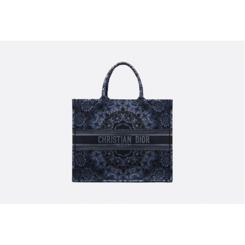 Чанта Dior Book Tote Kaleidioscopic M1286ZRIO синя
