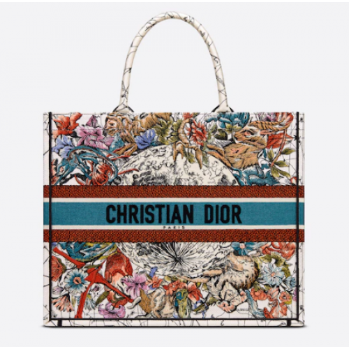 Чанта за книги DIOR Latte Multicolor Dior Constellation Embroidery M1286Z