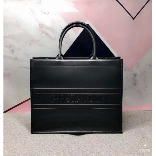 Чанта Dior Book Tote от оригинална кожа M1287 черна