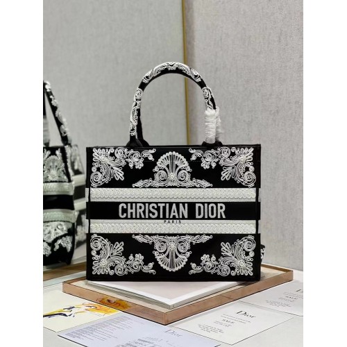 Чанта DIOR BOOK TOTE от кожа C1287-25 черна