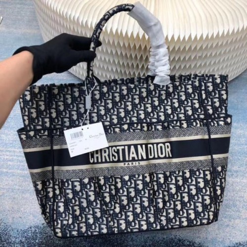 Плажна чанта DIOR CANVAS C0175 СИНЯ