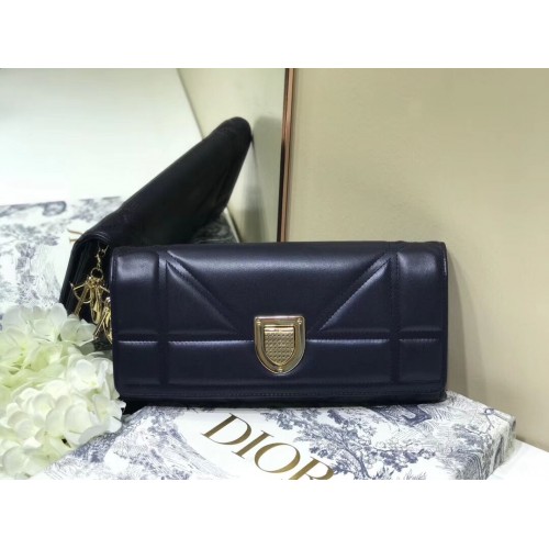 DIOR CLUTCH златист метал C1040A черен