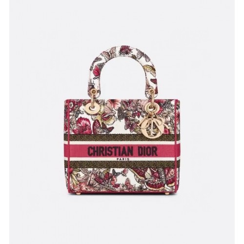 Чанта DIOR LADY D-LITE с бродерия M0566BRE-10