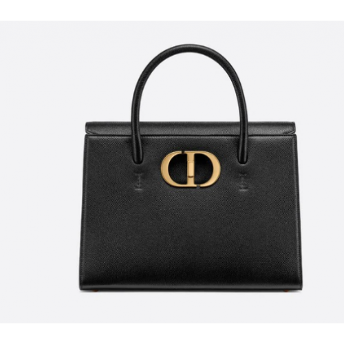 Чанта DIOR LARGE ST HONORE от зърнеста телешка кожа M9306UBAE черна