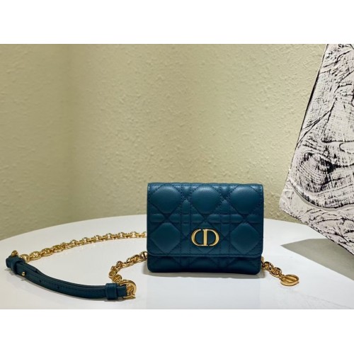 ЧАНТА DIOR MINI BOBBY BAG Gradient Cannage Lambskin C0952 Blue