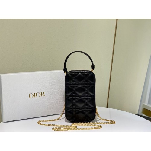 ЧАНТА DIOR MINI BOBBY BAG Gradient Cannage Lambskin C0955 Черен