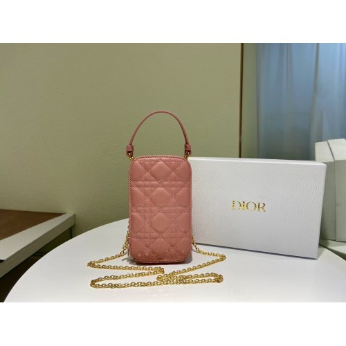 ЧАНТА DIOR MINI BOBBY BAG Gradient Cannage Lambskin C0955 Pink