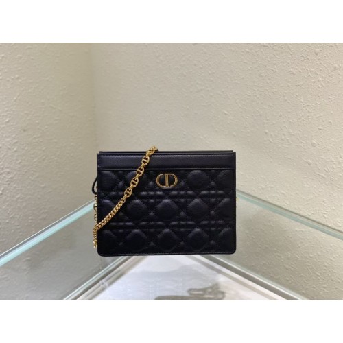 DIOR MINI BOBBY BAG Gradient Cannage Lambskin C4106 черен