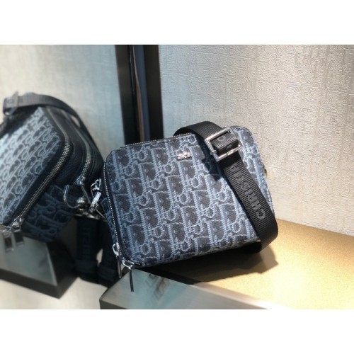 Чанта DIOR OBLIQUE M9205 синя