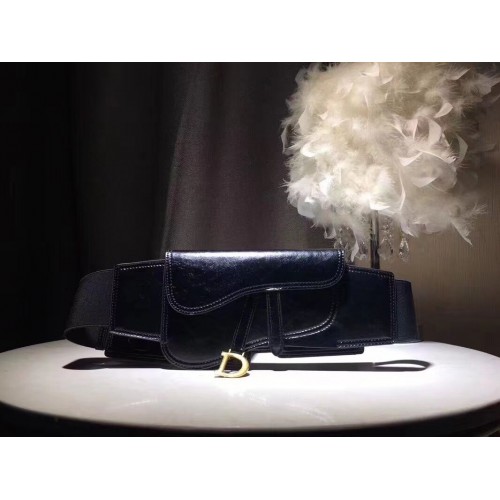 Оригинална кожена чанта за колан DIOR M9021 черна