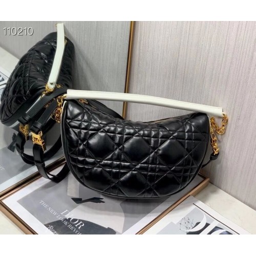 Чанта за рамо DIOR Cannage Lambskin C0616 черна