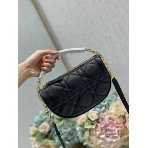 Чанта за рамо DIOR Cannage Lambskin C0617 черна