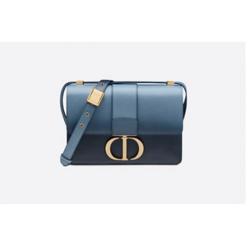 Чанта Dior 30 MONTAIGNE от телешка кожа в индигово синьо, градиент M9203U
