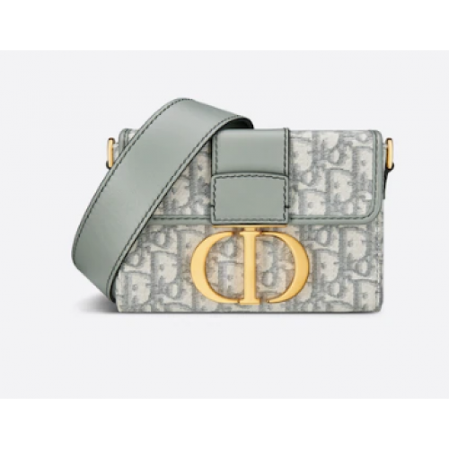 Чанта Dior 30 MONTAIGNE BOX BAG Oblique Jacquard M9204UT сива