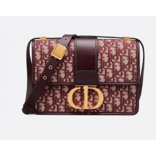 Чанта Dior 30 MONTAIGNE DIOR OBLIQUE M9203 бордо