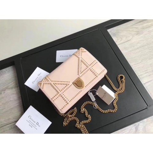 Чанта Dior Diorama от оригинална овча кожа CD3709, бяла