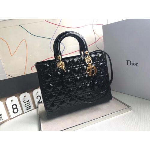 Dior ГОЛЯМА ДАМСКА ЧАНТА DIOR ОТ АГНЕШКА КОЖА CAL44560 черна
