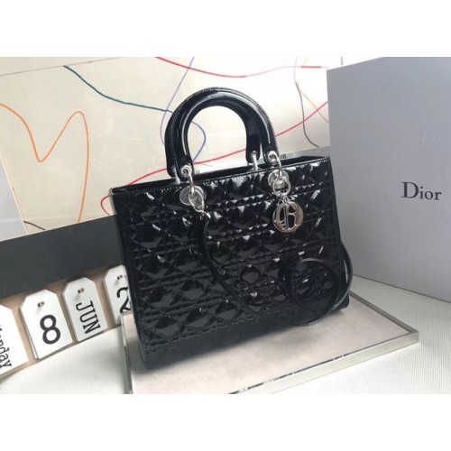 Dior ГОЛЯМА ДАМСКА ЧАНТА DIOR ОТ АГНЕШКА КОЖА CBL44560 черна