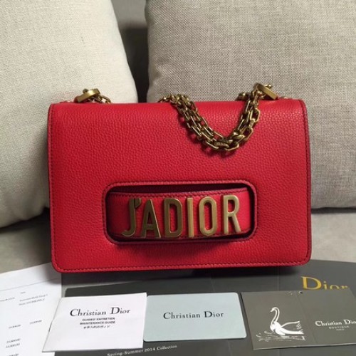Чанта Dior JADIOR Flap от телешка кожа M9003 червена