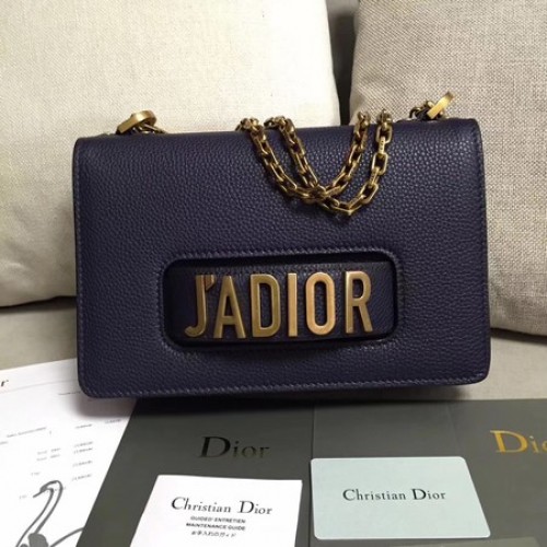Чанта Dior JADIOR Flap от телешка кожа M9003 кралски цвят