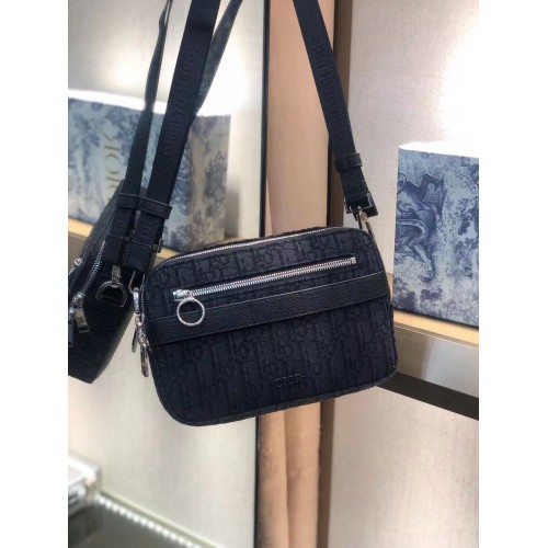 Чанта за рамо Dior Oblique Canvas 5569 ЧЕРНА