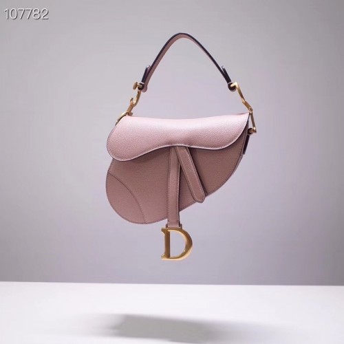 Dior SADDLE-TAS VAN KALFSLEER M0446C светло розово