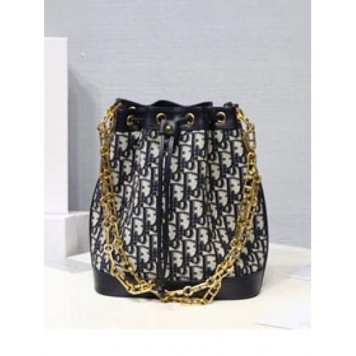 Оригинална платнена чанта Dior M0532 черна