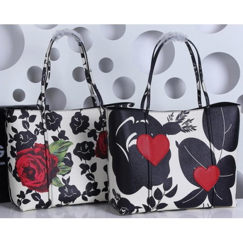 Чанта от естествена кожа Dolce & Gabbana с цвят на хризантема, средна размер DG4161