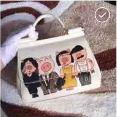 Оригинална чанта Dolce & Gabbana DG8633 Pig White