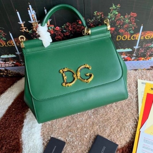 Dolce & Gabbana Оригинални кожени чанти 5157 зелени
