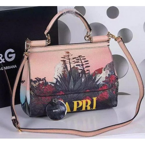 Чанта Dolce & Gabbana SICILY от телешка кожа BB4137TAD