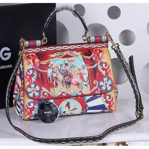 Чанта Dolce & Gabbana SICILY от телешка кожа BB4137TAF
