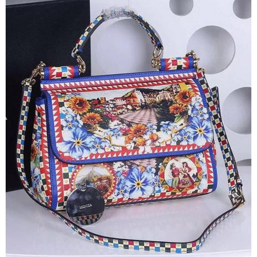 Чанта Dolce & Gabbana SICILY от телешка кожа BB4137TAH