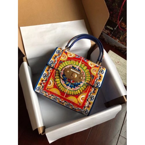 Чанта тип „тоут“ от телешка кожа SICILY Chrysanthemum 5588-2 синя