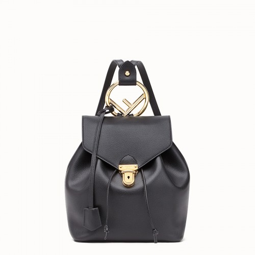 Кожена раница FENDI BACKPACK 8BZ043A черна