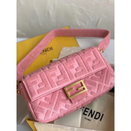 Чанта за рамо FENDI BAGUETTE 8BR771A розова