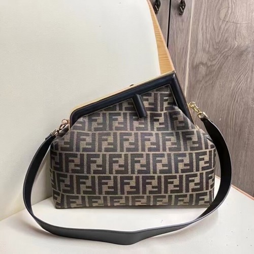 Чанта от плат FENDI FIRST 5FB2323 Черна