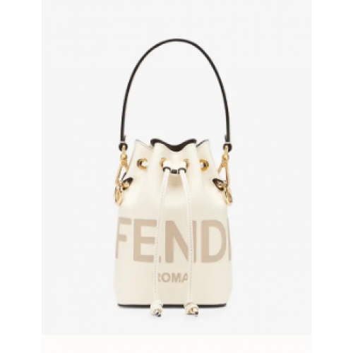 FENDI MON TRESOR Бежова кожена мини чанта 8BS0